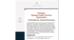 Desktop Screenshot of highwaysafetyseminar.com