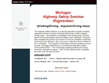 Tablet Screenshot of highwaysafetyseminar.com